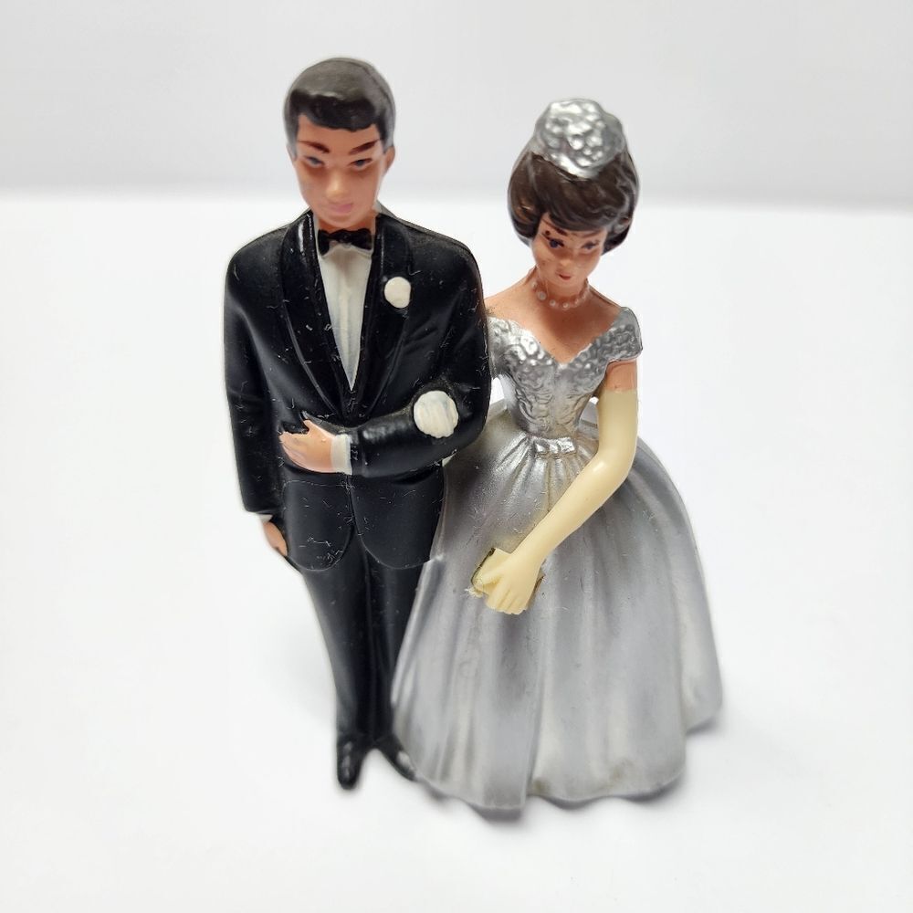 Vintage Wilton Cake Topper 25th Silver Wedding Anniversary